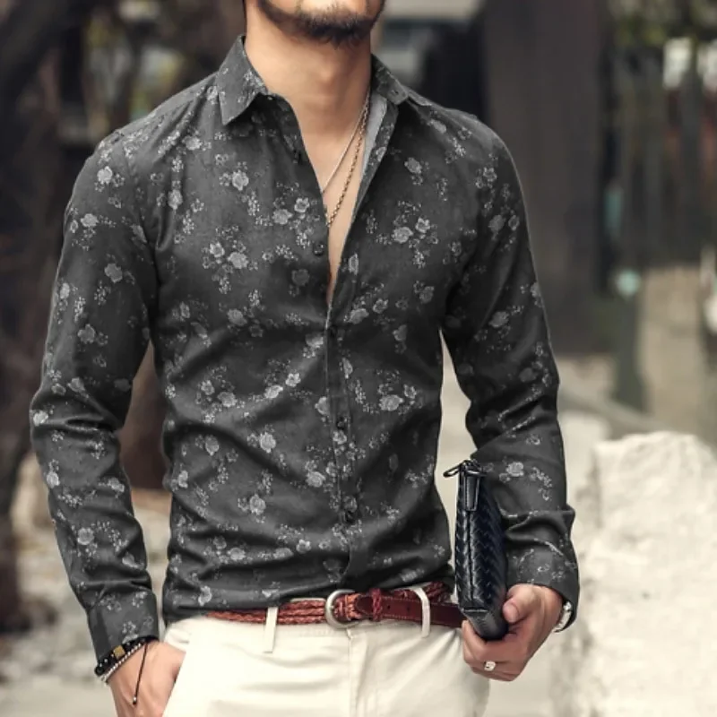 Men's 3D Retro Print Long Sleeve Shirt Hawaiian Simple Business Casual Button Shirt Beach Vacation Men's Dark Shirt Top
Men's 3D Retro Print Long Sleeve Shirt Hawaiian Simple Business Casual Button Shirt Beach Vacation Men's Dark Shirt Top