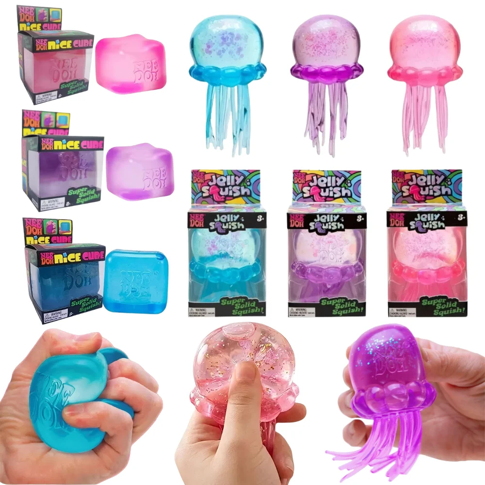 ~-~ Trending Nee Doh Jellyfish & Cube Squish Toy, Soft Jelly Squeeze Stress Relief Fidget Toy, Sensory NeeDoh for Kids & Adults
~-~ Trending Nee Doh Jellyfish & Cube Squish Toy, Soft Jelly Squeeze Stress Relief Fidget Toy, Sensory NeeDoh for Kids & Adults