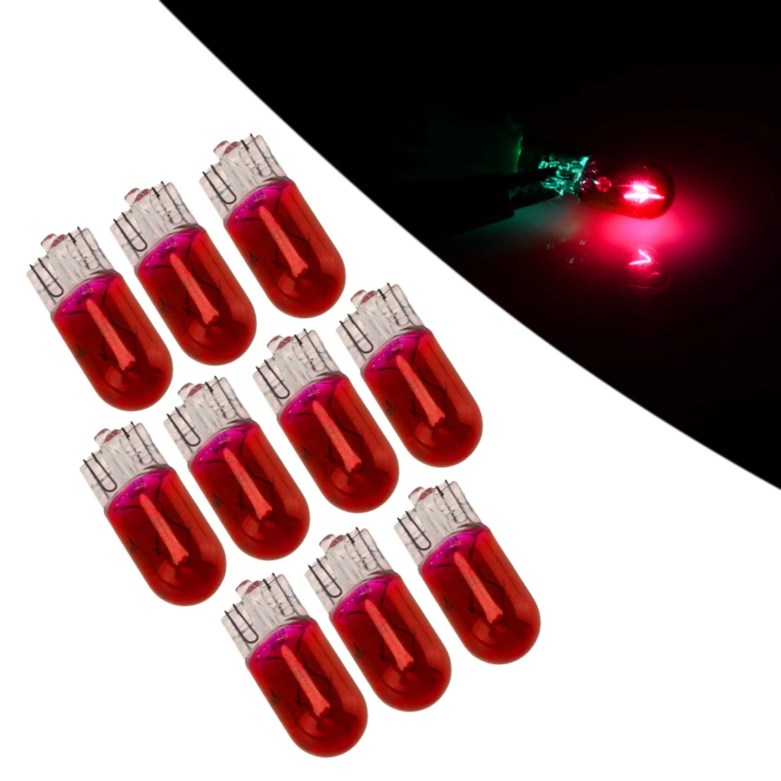 10Pcs Red T10 T10 W5W 194 158 Universal Car Wedge Instrument Dash Light Lamp Halogen Bulb 12V 5W
10Pcs Red T10 T10 W5W 194 158 Universal Car Wedge Instrument Dash Light Lamp Halogen Bulb 12V 5W