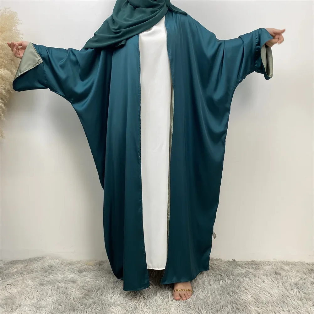 Eid Kebaya Muslim Women Satin Dress Abaya Dubai Luxury Both Sides Wear Turkey Robe Kimono Cardigan Ramadan Kaftan Islam Clothing
Eid Kebaya Muslim Women Satin Dress Abaya Dubai Luxury Both Sides Wear Turkey Robe Kimono Cardigan Ramadan Kaftan Islam Clothing