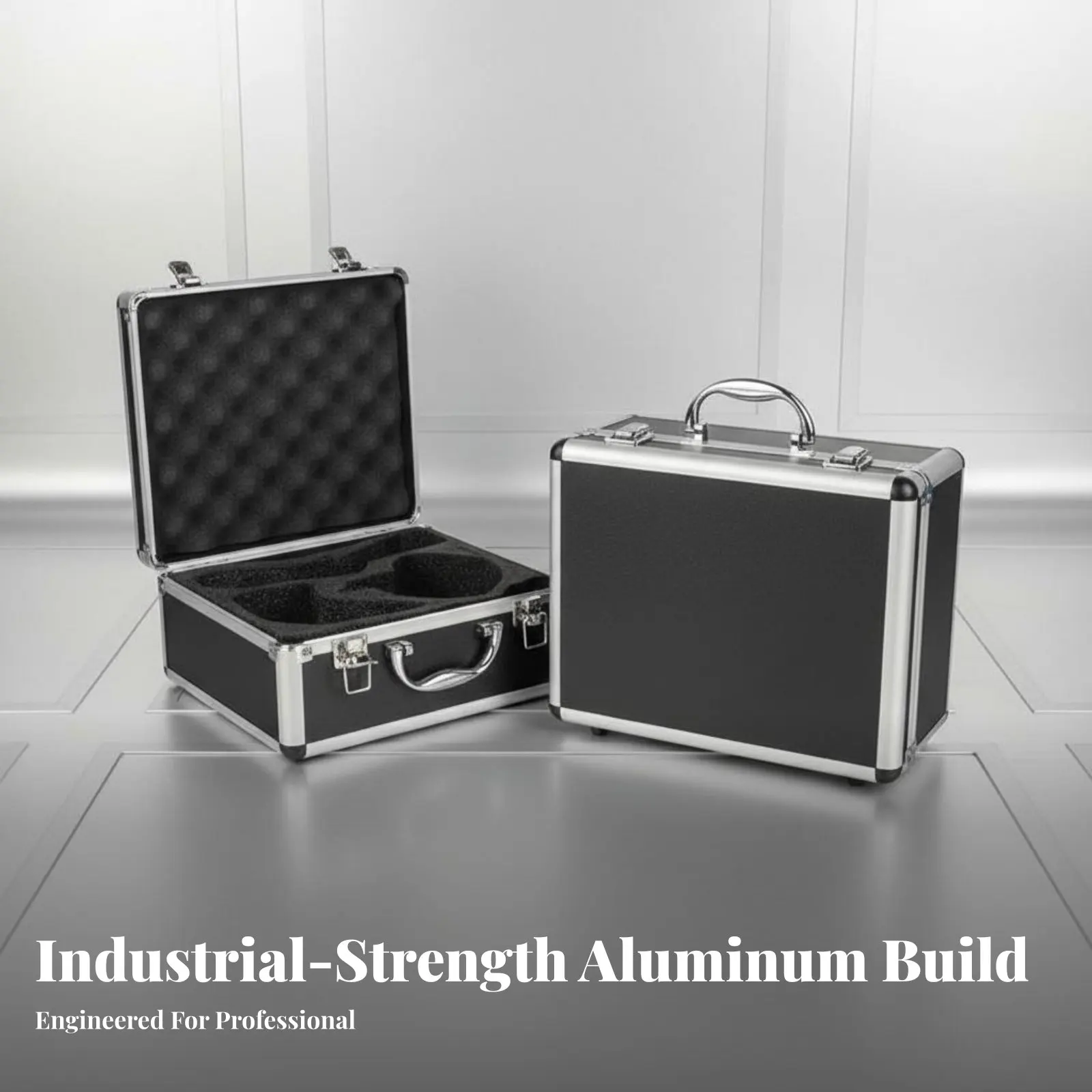 Aluminum Travel Case Shock Resistant Aluminum Rigid Case Lockable Equipment Briefcase Shockproof Hard Shell Tool Box Sturdy Duty
Aluminum Travel Case Shock Resistant Aluminum Rigid Case Lockable Equipment Briefcase Shockproof Hard Shell Tool Box Sturdy Duty