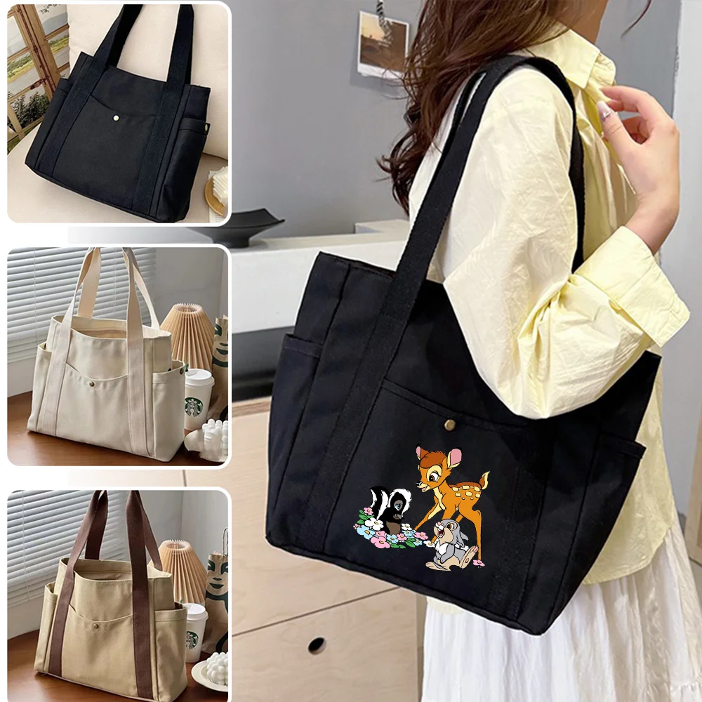 Bambi Tote Bag Large Canvas Handbag Work Commuter Carrying Bag College Style Student Outfit Book Shoulder Bag Shopping Bag
Bambi Tote Bag Large Canvas Handbag Work Commuter Carrying Bag College Style Student Outfit Book Shoulder Bag Shopping Bag