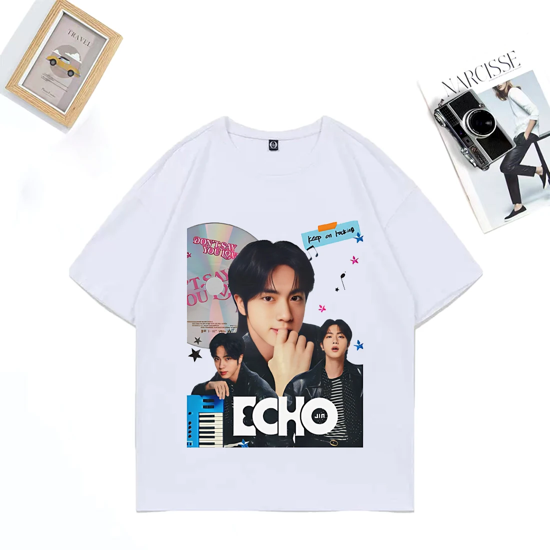 K-Pop Fan Merch Jin Tour Echo Album clothes Men Women Street Hip Hop Oversized T-shirt vintage Cotton Short Sleeve Unisex TShirt
K-Pop Fan Merch Jin Tour Echo Album clothes Men Women Street Hip Hop Oversized T-shirt vintage Cotton Short Sleeve Unisex TShirt