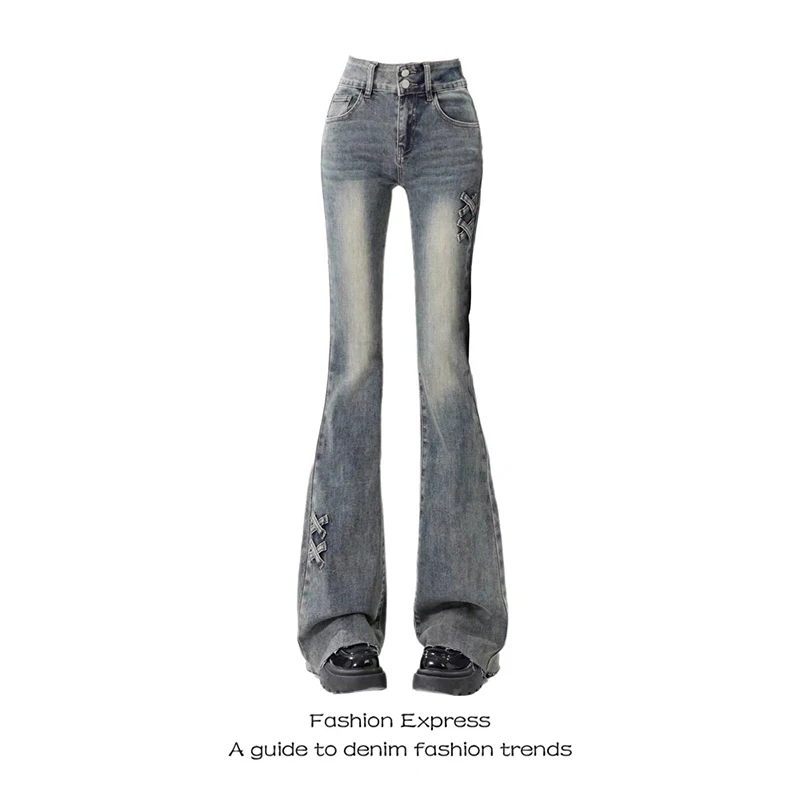 ZHIZOU Women High Waist Flare Jeans Kpop Harajuku Japanese Denim Pants Abi Y2k Bell Bottom Skinny Jeans American Retro 90s Gyaru
ZHIZOU Women High Waist Flare Jeans Kpop Harajuku Japanese Denim Pants Abi Y2k Bell Bottom Skinny Jeans American Retro 90s Gyaru