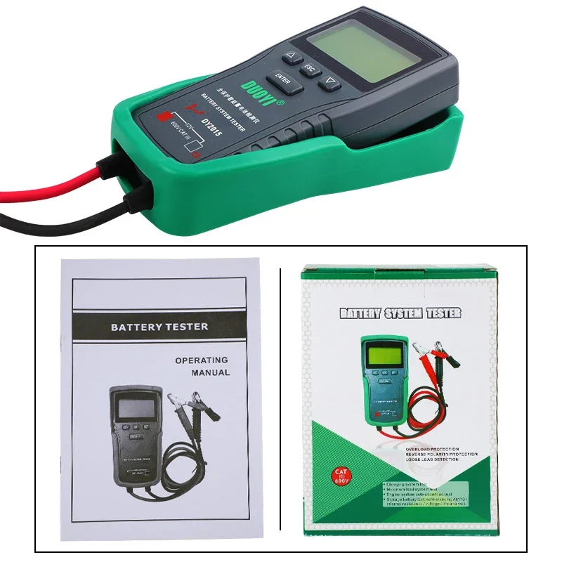 DUOYI DY2015 12V Car Battery Tester Auto Load Tools Digital Battery Analyzer Automotive Starting Type Lead-acid Batteries Tester
DUOYI DY2015 12V Car Battery Tester Auto Load Tools Digital Battery Analyzer Automotive Starting Type Lead-acid Batteries Tester