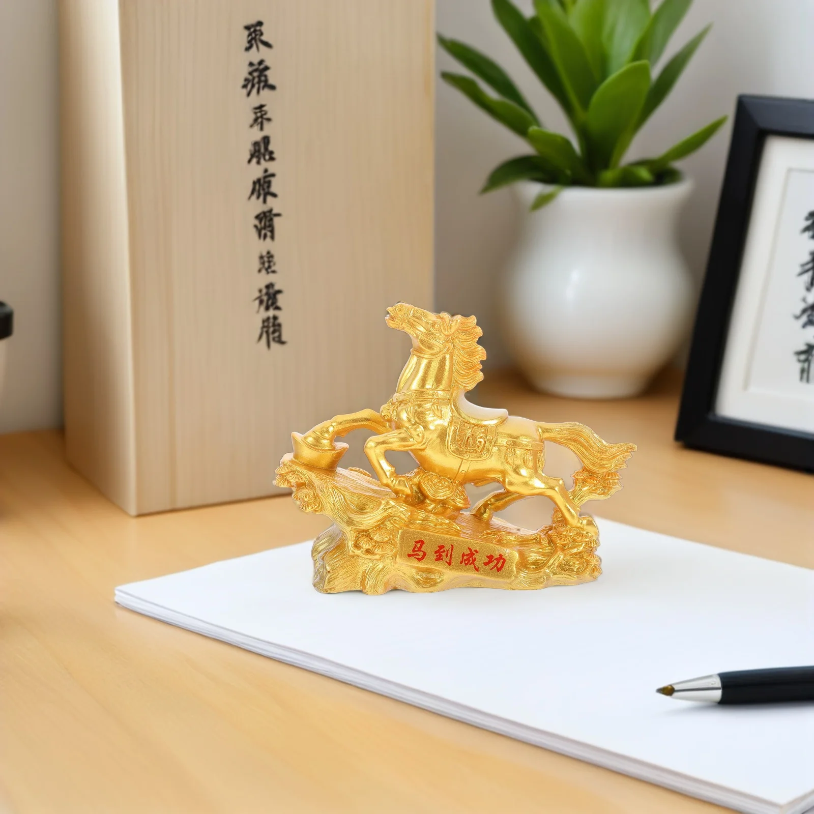 Zodiac Horse Ornaments Office Decor Sculptures and Statues Resin Small Figurines Crafted Miniature
Zodiac Horse Ornaments Office Decor Sculptures and Statues Resin Small Figurines Crafted Miniature