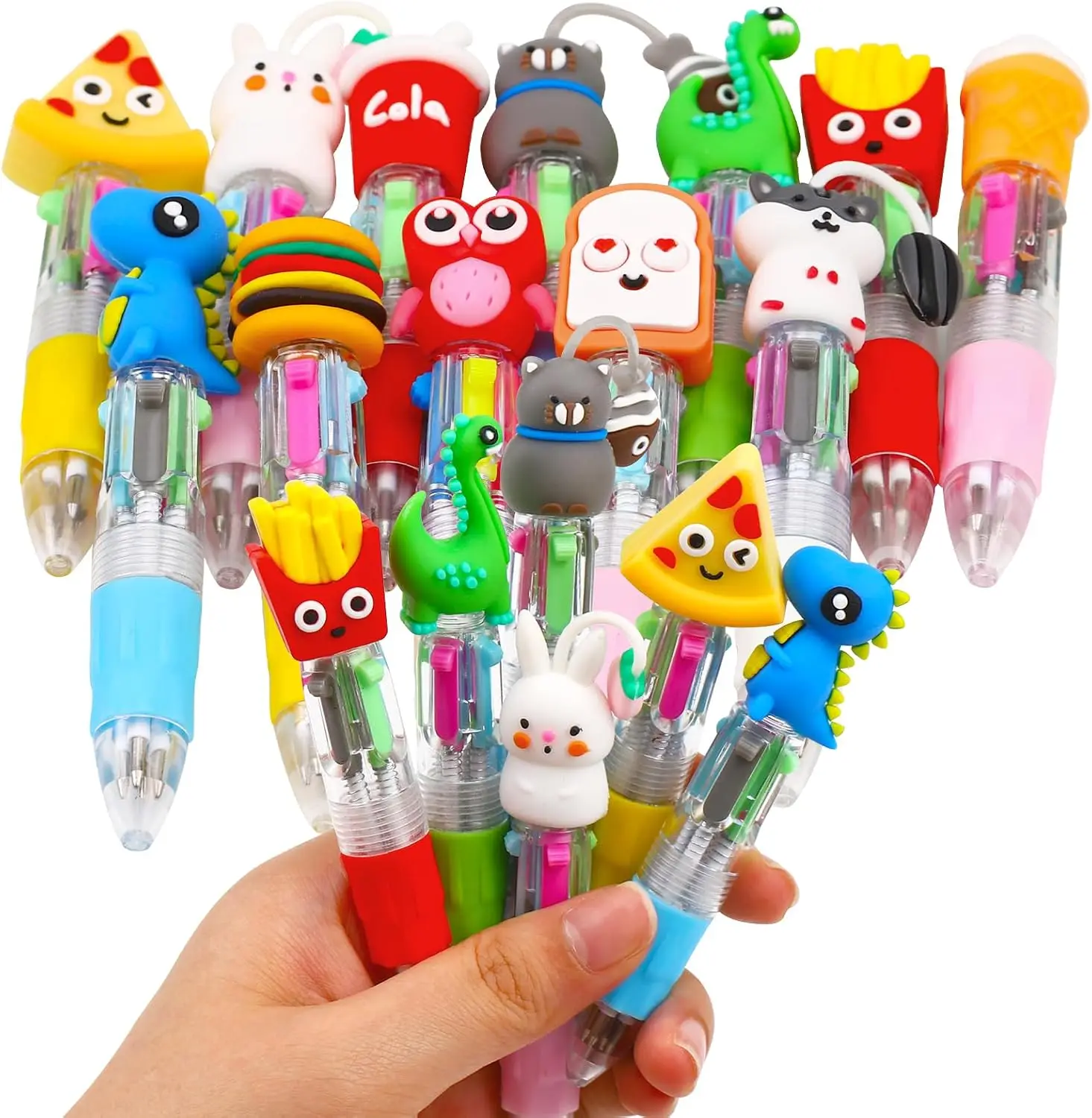 CZWZ 12Pcs Mini Multicolor Pens in One 4-in-1 Cute Pens Bulk, Fun Kawaii Ballpoint Pens for Birthdays and Party Favors Gifts Teacher School Supplies
CZWZ 12Pcs Mini Multicolor Pens in One 4-in-1 Cute Pens Bulk, Fun Kawaii Ballpoint Pens for Birthdays and Party Favors Gifts Teacher School Supplies