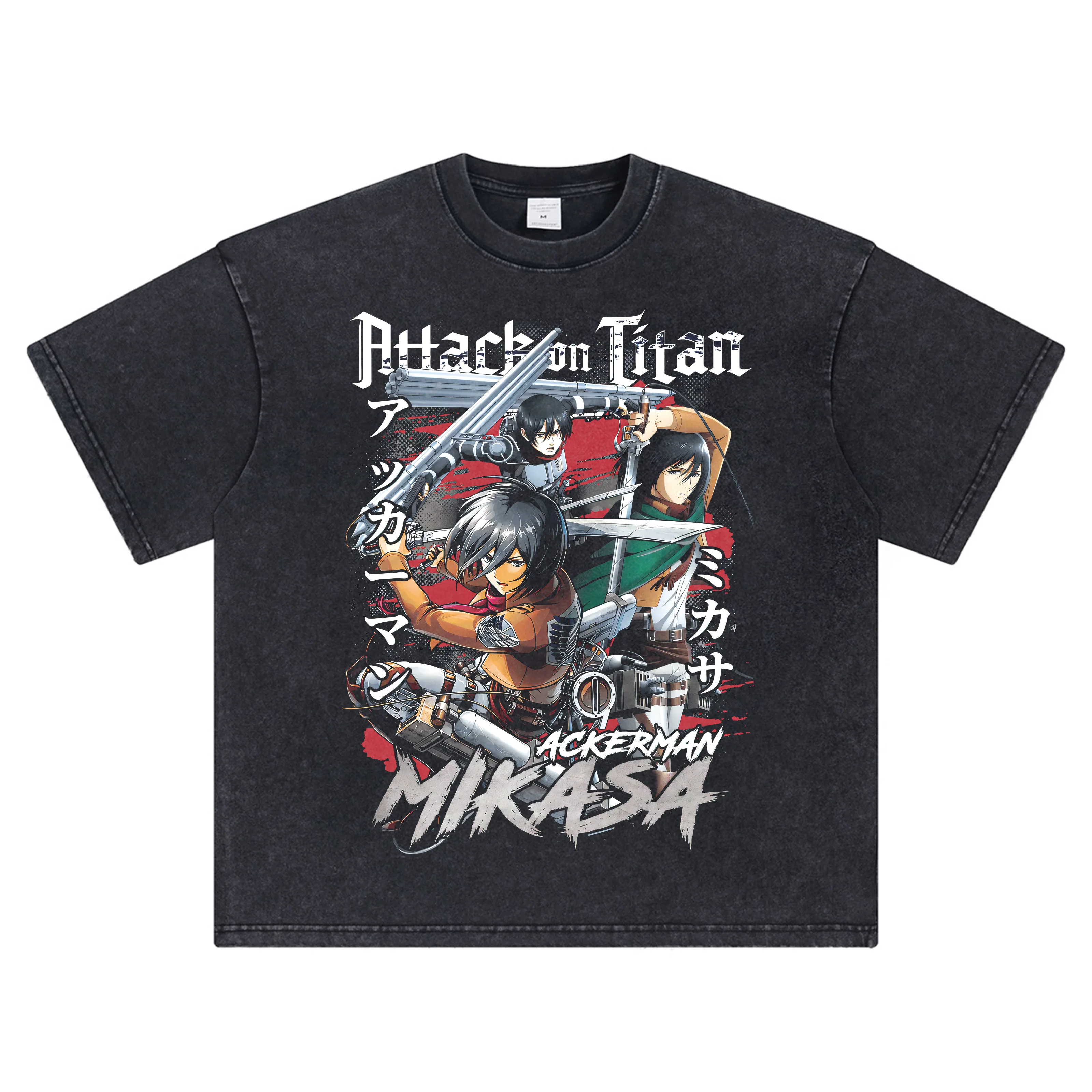 The 2025 Summer Assault Titan Men's and Women's Washed Retro Short-sleeved Round-neck Anime Print T-shirts
The 2025 Summer Assault Titan Men's and Women's Washed Retro Short-sleeved Round-neck Anime Print T-shirts