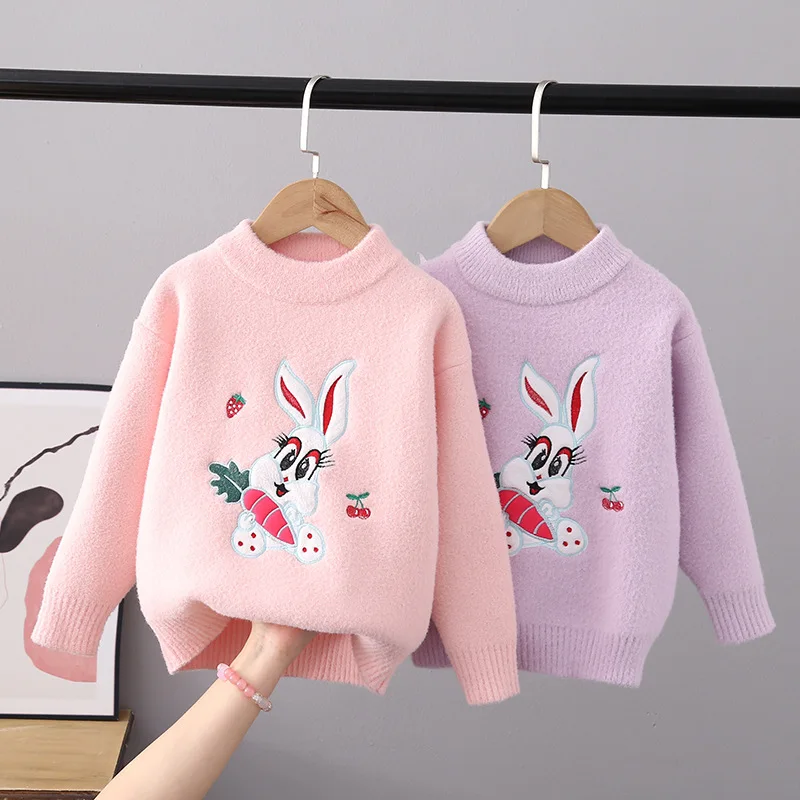 Kids Sweater Streetwear Furry Bunny Knitted Sweaters for Girls Autumn Winter Cotton Casual Funny Cartoon Rabbit Pullover GY08061
Kids Sweater Streetwear Furry Bunny Knitted Sweaters for Girls Autumn Winter Cotton Casual Funny Cartoon Rabbit Pullover GY08061