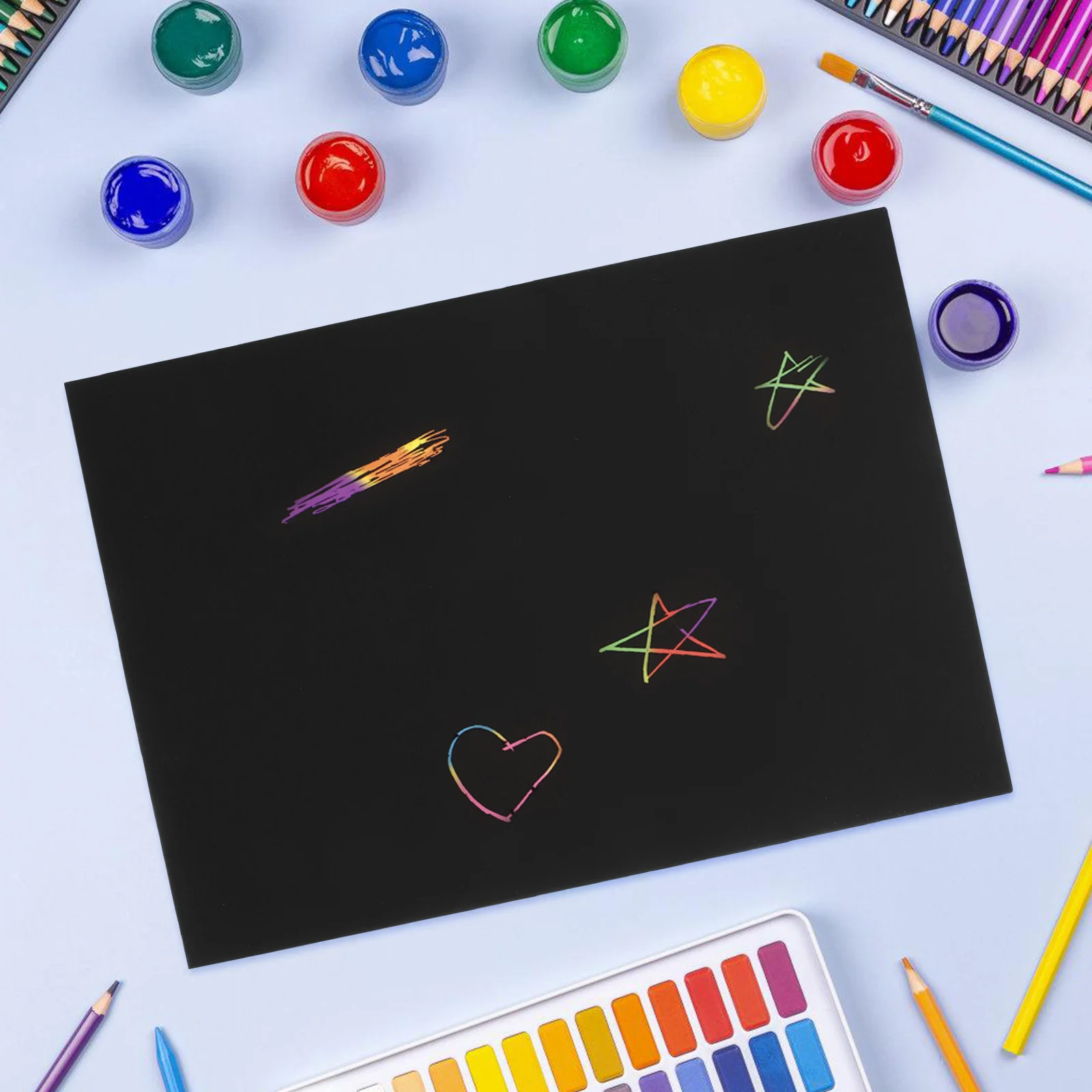 100pcs Funny Scratch Paper Painting Craft Diy Kids Scraping Educational Creative Art Activity For Children Adults Interactive
100pcs Funny Scratch Paper Painting Craft Diy Kids Scraping Educational Creative Art Activity For Children Adults Interactive