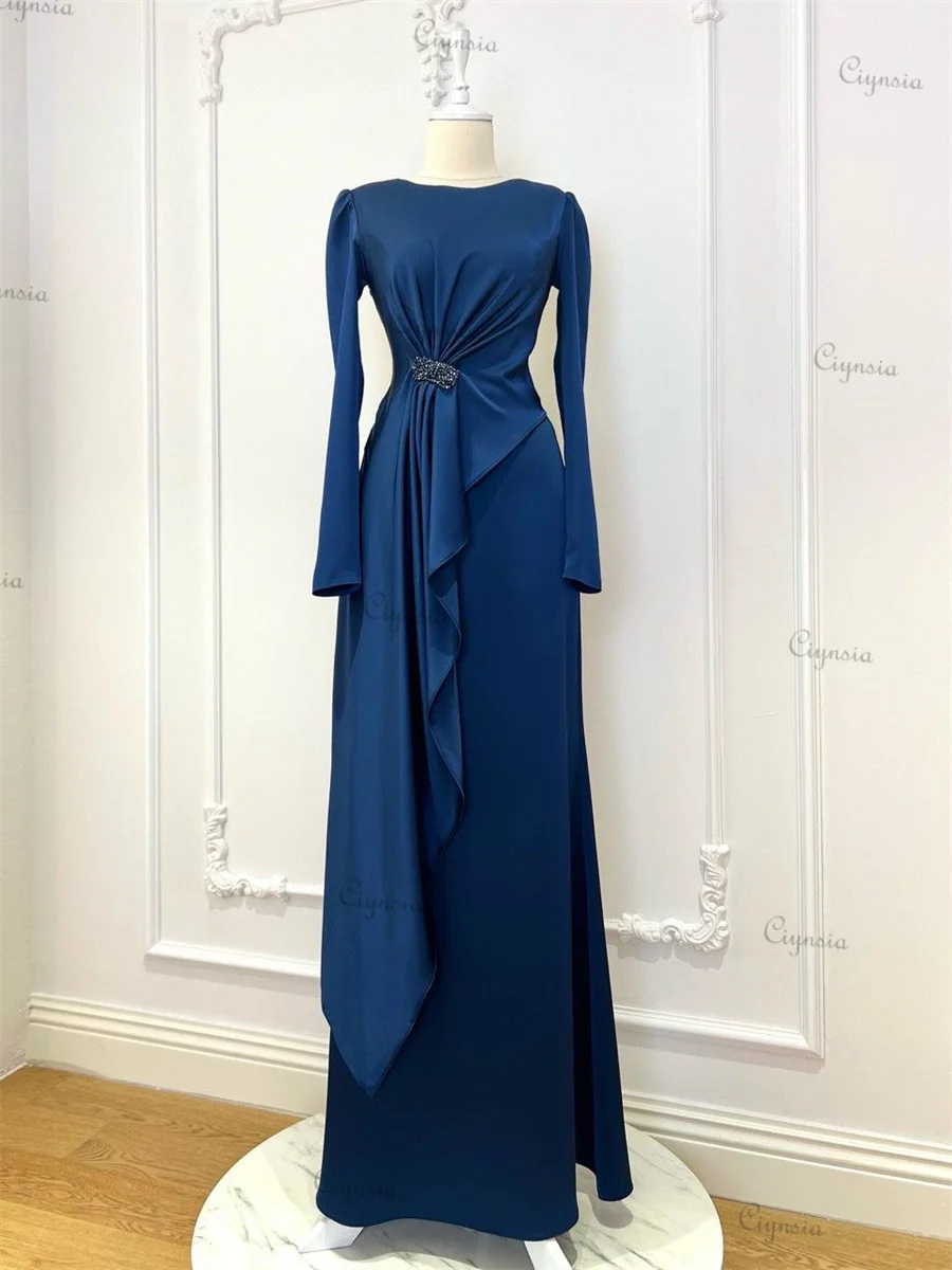 Ciynsia Elegant Islamic Formal Occasion Dresses Muslim Evening Dress Long Sleeves Robes De Soirée Abiye Prom Gowns Real Photo
Ciynsia Elegant Islamic Formal Occasion Dresses Muslim Evening Dress Long Sleeves Robes De Soirée Abiye Prom Gowns Real Photo