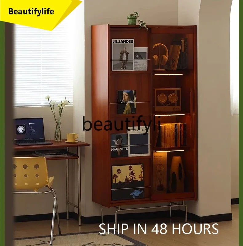 smt1 Solid wood bookcase Household glass door Bookshelf Display cabinet Study magazine cabinet Locker 
smt1 Solid wood bookcase Household glass door Bookshelf Display cabinet Study magazine cabinet Locker