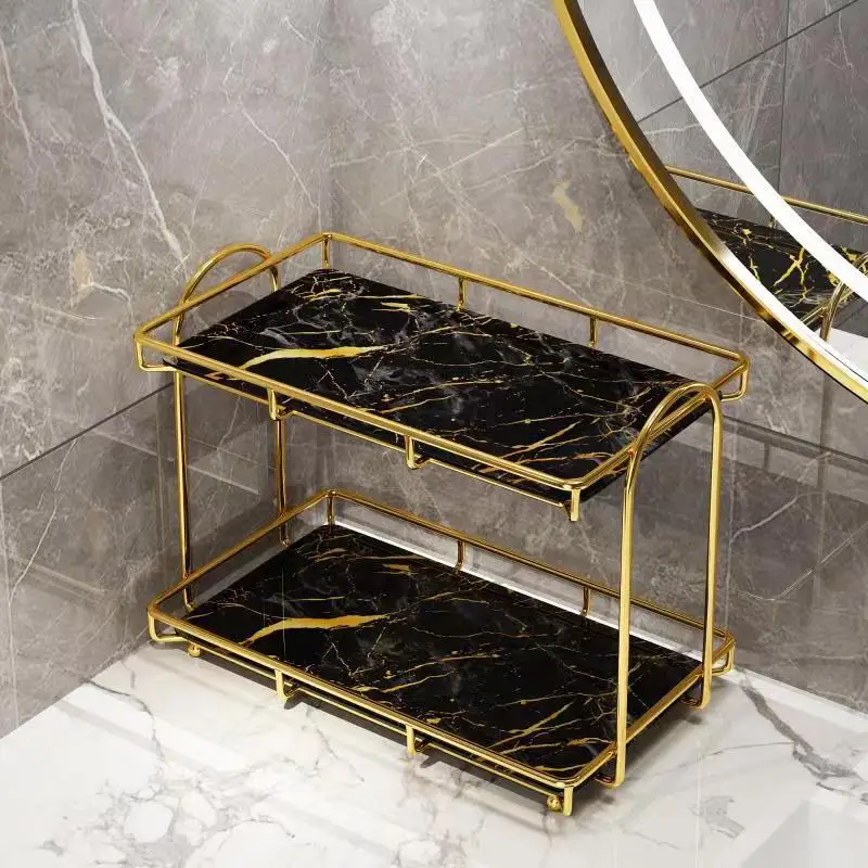 Gold Double Layer Iron Bathroom Organizer Shelf Toilet Storage Rack Makeup Organizer
Gold Double Layer Iron Bathroom Organizer Shelf Toilet Storage Rack Makeup Organizer