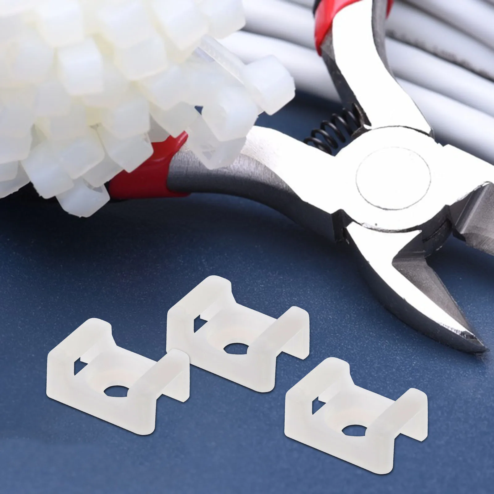 500 Pcs Line Processor Fixing Seat Cable Tie Wire Holders for Cords Zip Mounts Ties Fastening Saddle Type Management
500 Pcs Line Processor Fixing Seat Cable Tie Wire Holders for Cords Zip Mounts Ties Fastening Saddle Type Management