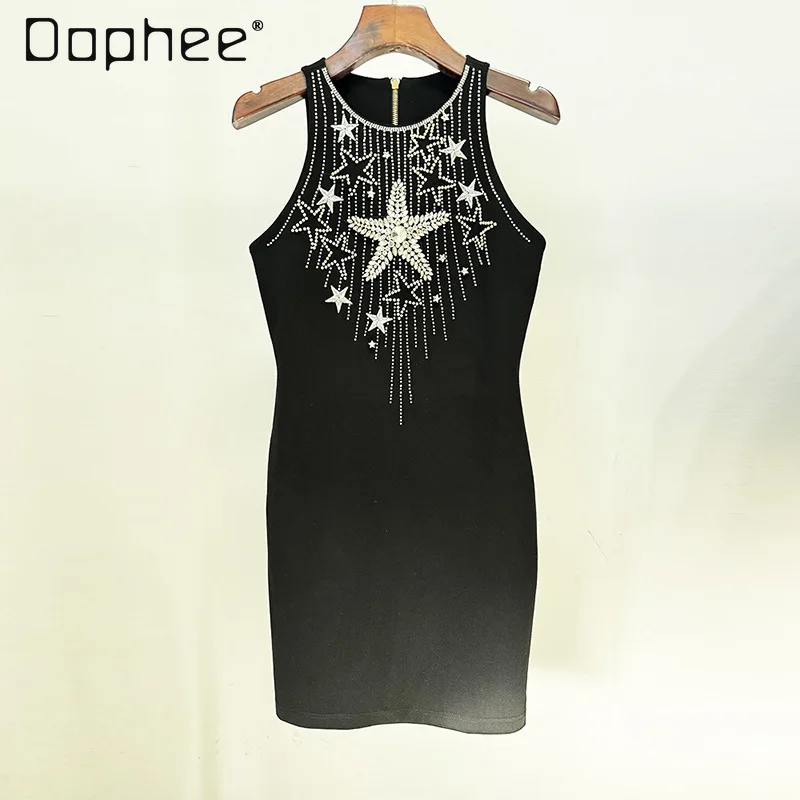 Elegant Embroidery Beads Stretch Sleeveless Dress for Women Party 2024 New European and American Fashion New Slimming Vest Dress
Elegant Embroidery Beads Stretch Sleeveless Dress for Women Party 2024 New European and American Fashion New Slimming Vest Dress
