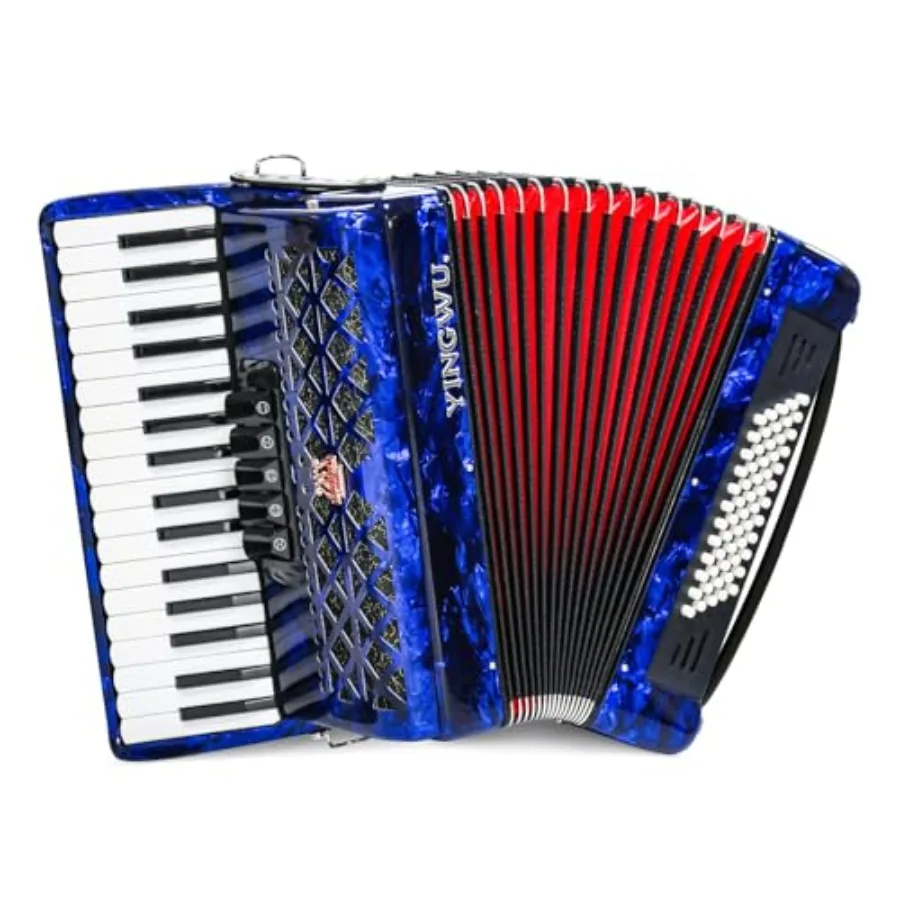 Accordion 34 Keys 60 Bass Premium Accordion for Beginners and Professionals with Backpack and Carrying Strap in Blue
Accordion 34 Keys 60 Bass Premium Accordion for Beginners and Professionals with Backpack and Carrying Strap in Blue