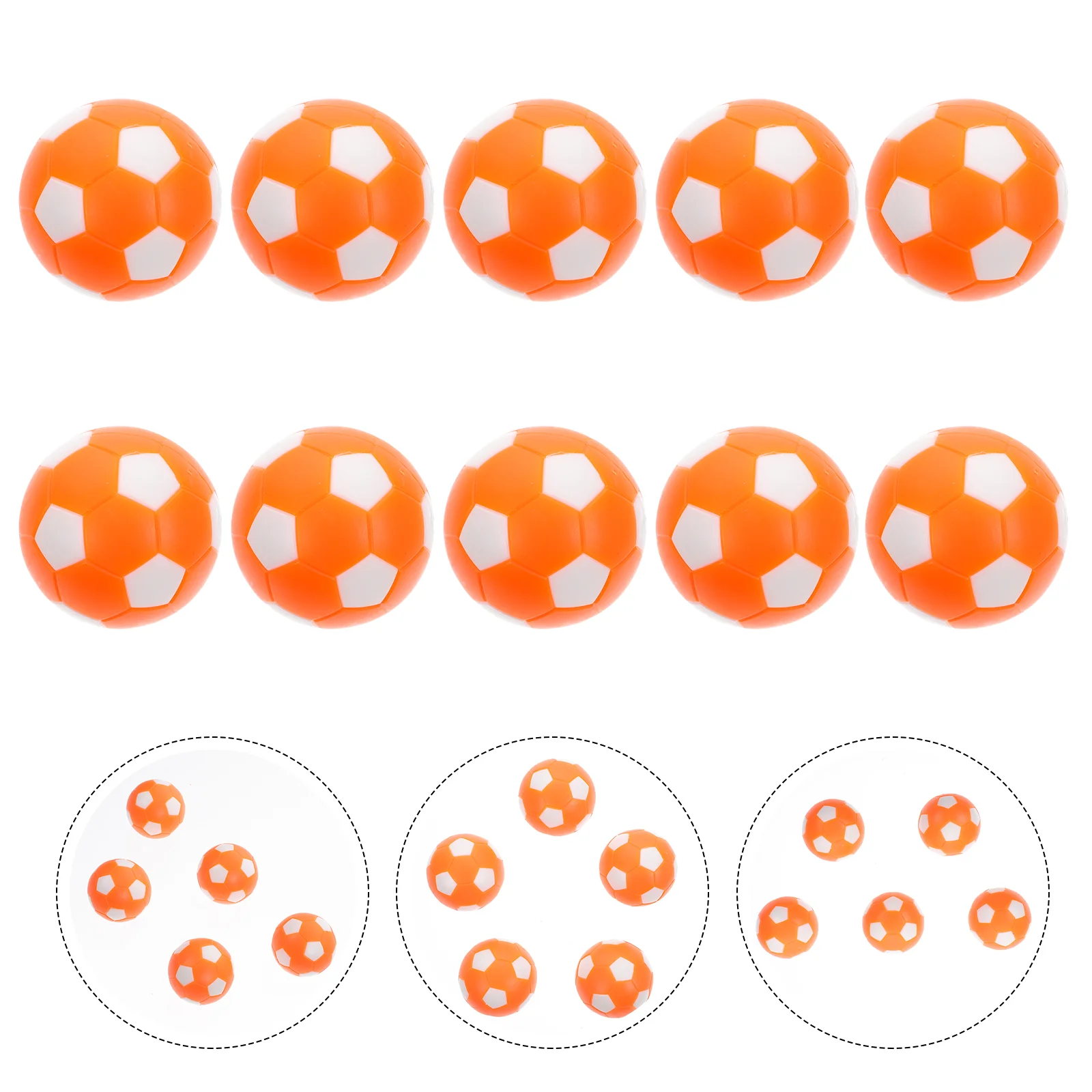Orange White Football Mini Table Soccer Accessory Machine Plastic Desktop Game Footballs
Orange White Football Mini Table Soccer Accessory Machine Plastic Desktop Game Footballs