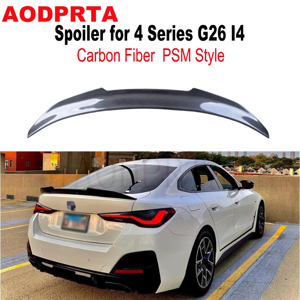 For BMW 4 Sereis i4 G26 Gran Coupe Rear Boot Trunk Wing Spoiler Ducktail Real Carbon Fiber 2021-2026
For BMW 4 Sereis i4 G26 Gran Coupe Rear Boot Trunk Wing Spoiler Ducktail Real Carbon Fiber 2021-2026