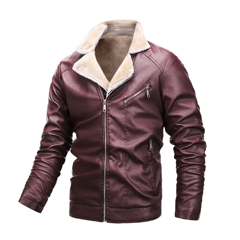 Winter Vintage Motorcycle Jackets Men Fur Lined Faux Leather Jacket Man Coat Male Windproof Outwear Men Leather Jacket MY586
Winter Vintage Motorcycle Jackets Men Fur Lined Faux Leather Jacket Man Coat Male Windproof Outwear Men Leather Jacket MY586