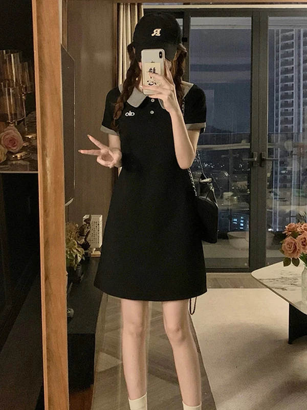 Casual Embroidered Neck A-Line Dress Summer plus Size Women's Slimming Skirt High Waist Short Sleeve Breathable Skin-Fri...
Casual Embroidered Neck A-Line Dress Summer plus Size Women's Slimming Skirt High Waist Short Sleeve Breathable Skin-Fri...