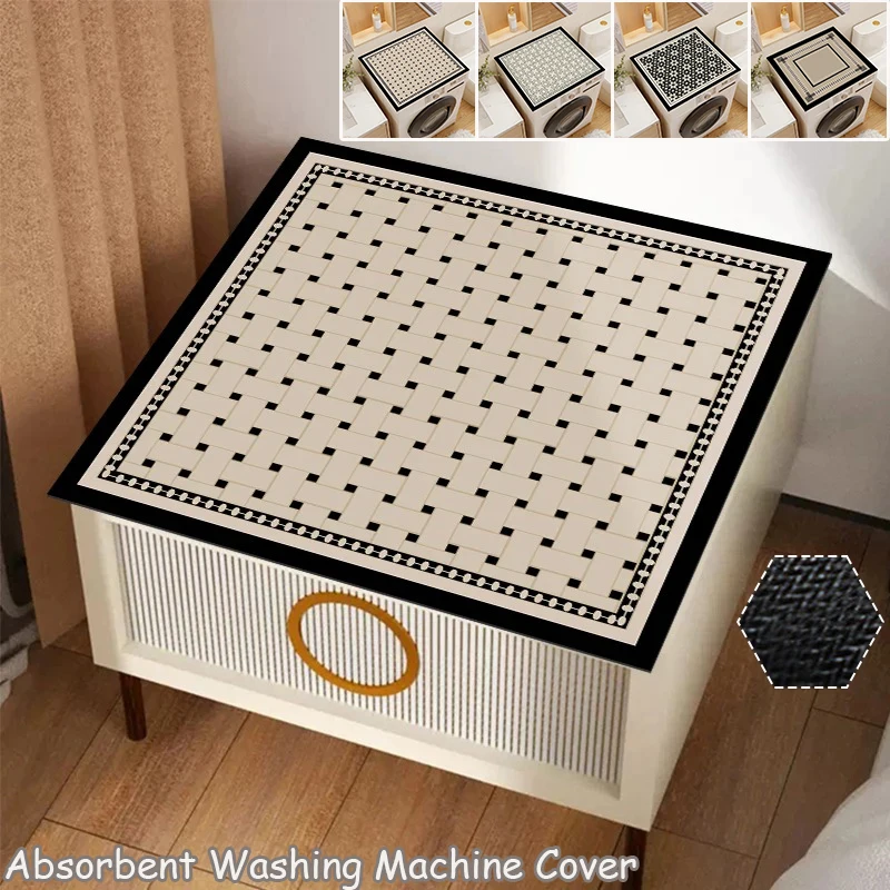1PC Vintage Washing Machine Cover Super Absorbent Dustproof Refrigerator Cover Pad Home Decor Kitchen Tops Drain Pad Dust Cover
1PC Vintage Washing Machine Cover Super Absorbent Dustproof Refrigerator Cover Pad Home Decor Kitchen Tops Drain Pad Dust Cover