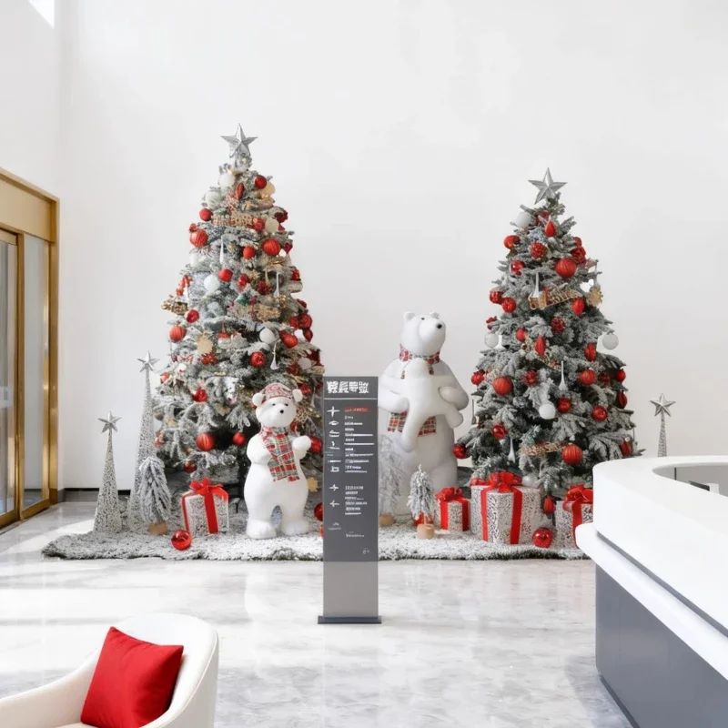 Christmas tree large fashion floor suit office space Christmas atmosphere decoration
Christmas tree large fashion floor suit office space Christmas atmosphere decoration