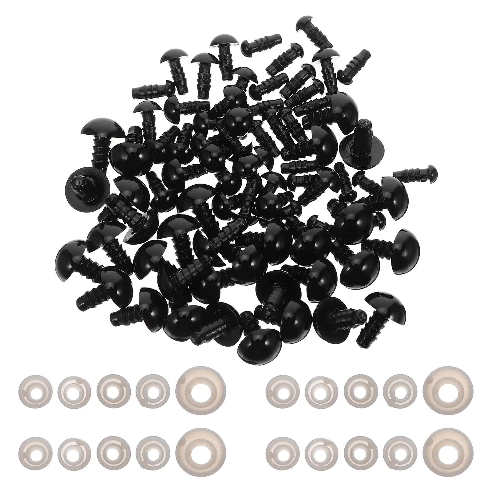 500Pcs Plastic Safety Eyes for Crafting Stuffed Animals Puppets Crochet Projects with Washers Bright Polished Lifelike
500Pcs Plastic Safety Eyes for Crafting Stuffed Animals Puppets Crochet Projects with Washers Bright Polished Lifelike