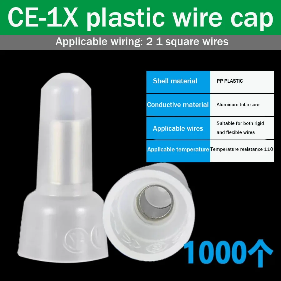 CE-1x 2x 5x crimping cap closed terminal nipple connection cap plastic quick connect terminal
CE-1x 2x 5x crimping cap closed terminal nipple connection cap plastic quick connect terminal
