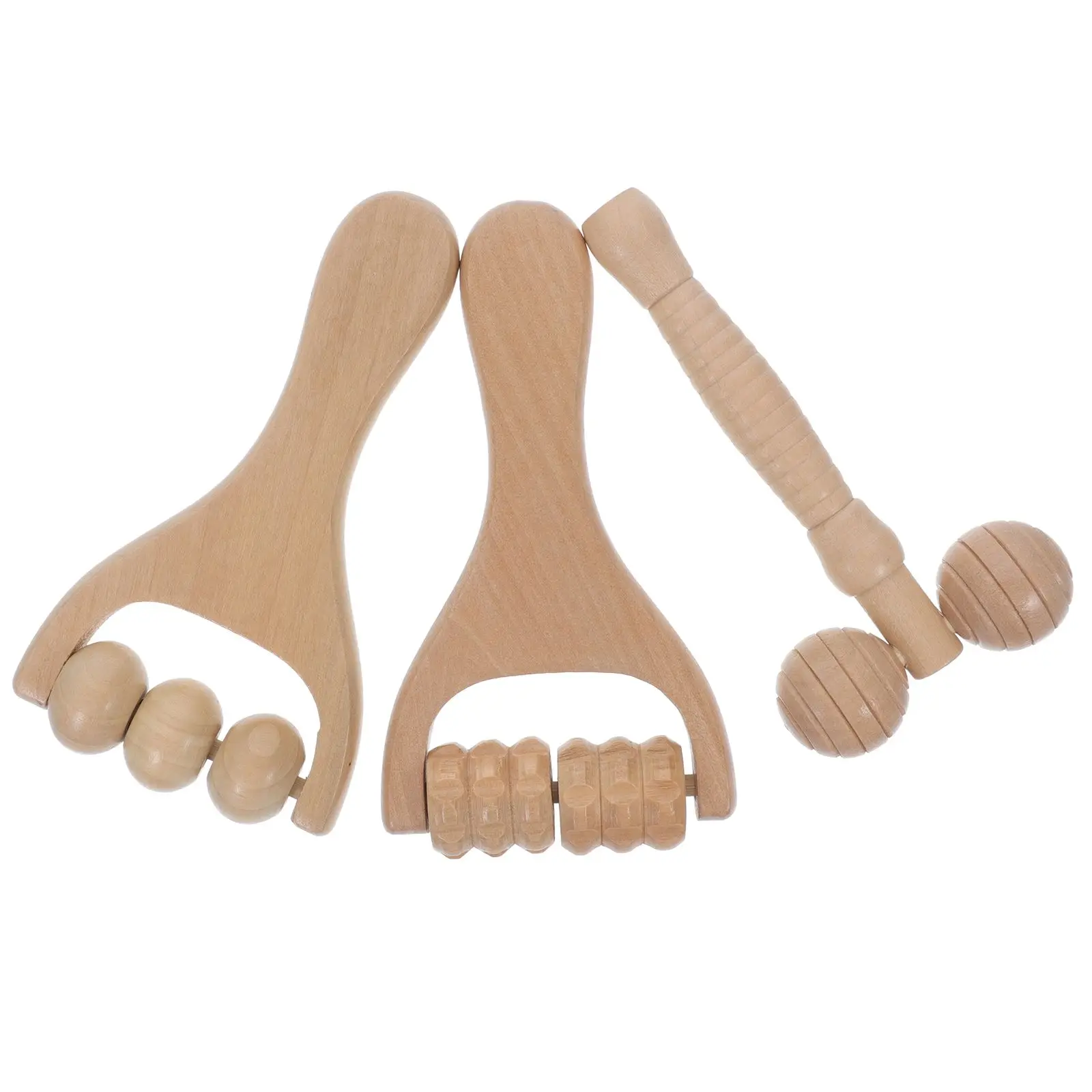 3 Pcs Facial Roller Wood Therapy Tools for Face Neck Shoulder Skincare Khaki Puffiness Reducer Wooden Face Roller
3 Pcs Facial Roller Wood Therapy Tools for Face Neck Shoulder Skincare Khaki Puffiness Reducer Wooden Face Roller