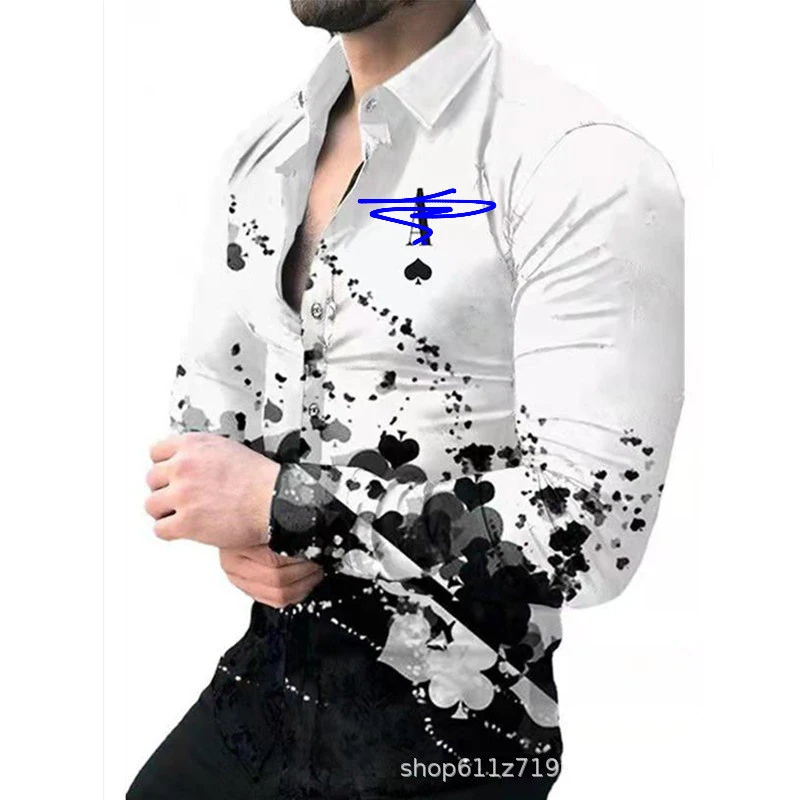 2026 New Men's 3D Print Long Sleeve Shirt Casual Loose Fit Plus Size Blouse European American Streetwear
2026 New Men's 3D Print Long Sleeve Shirt Casual Loose Fit Plus Size Blouse European American Streetwear