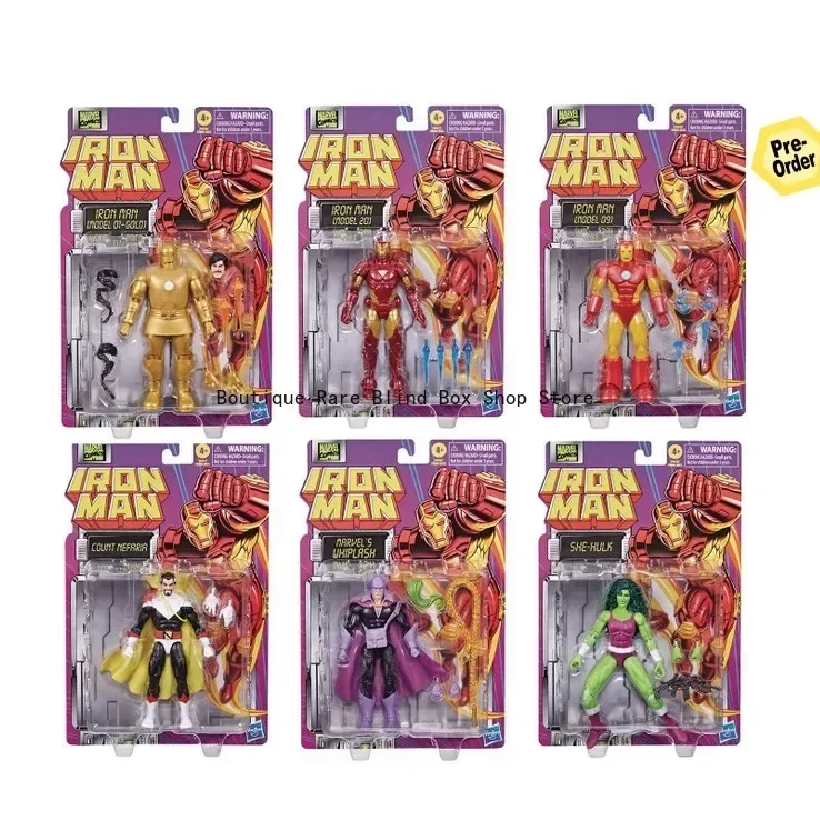 Marvel Legends 6-Inch Action Figures - Iron Man Mk20, She-Hulk, Whiplash Mk9 (Comic Book Edition) Collectible Birthday Gift Toys
Marvel Legends 6-Inch Action Figures - Iron Man Mk20, She-Hulk, Whiplash Mk9 (Comic Book Edition) Collectible Birthday Gift Toys
