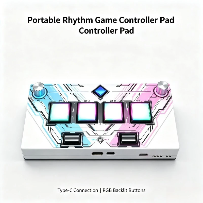Rhythm Game Handheld Arcade Controller With Base Station Portable Joystick Control Pad For PC Music Rhythm Gaming Device
Rhythm Game Handheld Arcade Controller With Base Station Portable Joystick Control Pad For PC Music Rhythm Gaming Device