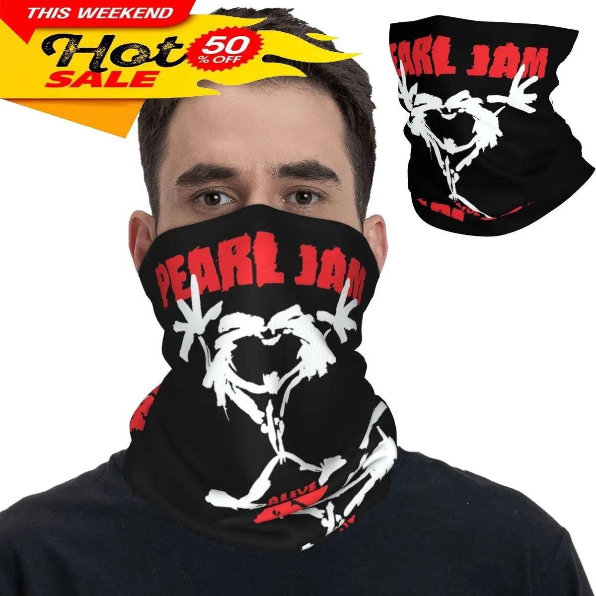 Pearls JAM Alive Bandana Neck Gaiter Printed Rock Band Banner Mask Scarf Multifunctional Headwear Cycling Unisex Adult Washable
Pearls JAM Alive Bandana Neck Gaiter Printed Rock Band Banner Mask Scarf Multifunctional Headwear Cycling Unisex Adult Washable