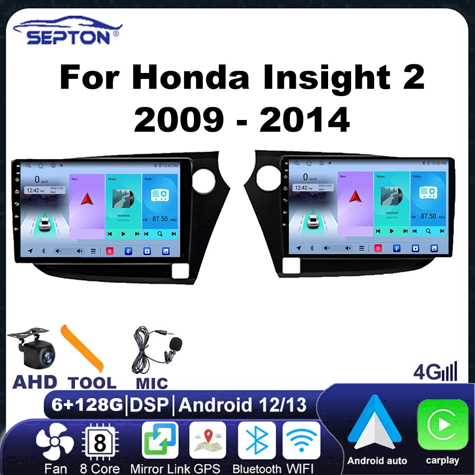 SEPTON Car Radio Multimedia Player for Honda Insight 2 2009 - 2014 Wireless Carplay 2Din Head Unit Android Auto IPS FM Wifi GPS
SEPTON Car Radio Multimedia Player for Honda Insight 2 2009 - 2014 Wireless Carplay 2Din Head Unit Android Auto IPS FM Wifi GPS