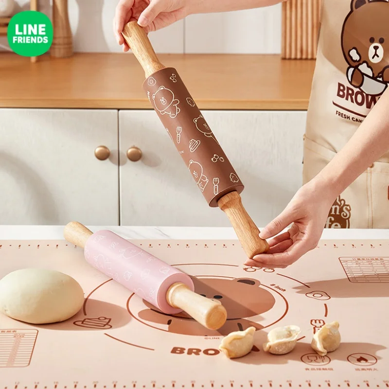Коричневая Скалка линия друзей CHOCO аниме Kawaii милые кухонные домашние деревянные ролики Мультяшные технические антипригарные к тесту
Коричневая Скалка линия друзей CHOCO аниме Kawaii милые кухонные домашние деревянные ролики Мультяшные технические антипригарные к тесту