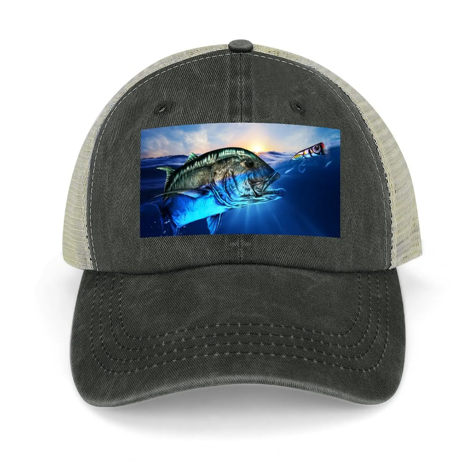 Giant Trevally and popper Baseball Cap Snap Back Hat Wild Ball Hat tea Hat Women's Beach Men's
Giant Trevally and popper Baseball Cap Snap Back Hat Wild Ball Hat tea Hat Women's Beach Men's