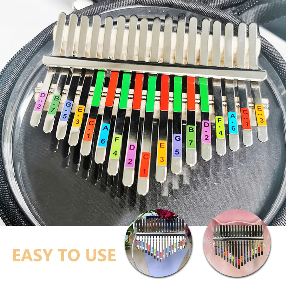 10Pcs Kalimba Note Stickers Thumb Piano Keyboard Decal for Learning Playing Practice Finger Instrument Memory Aid
10Pcs Kalimba Note Stickers Thumb Piano Keyboard Decal for Learning Playing Practice Finger Instrument Memory Aid