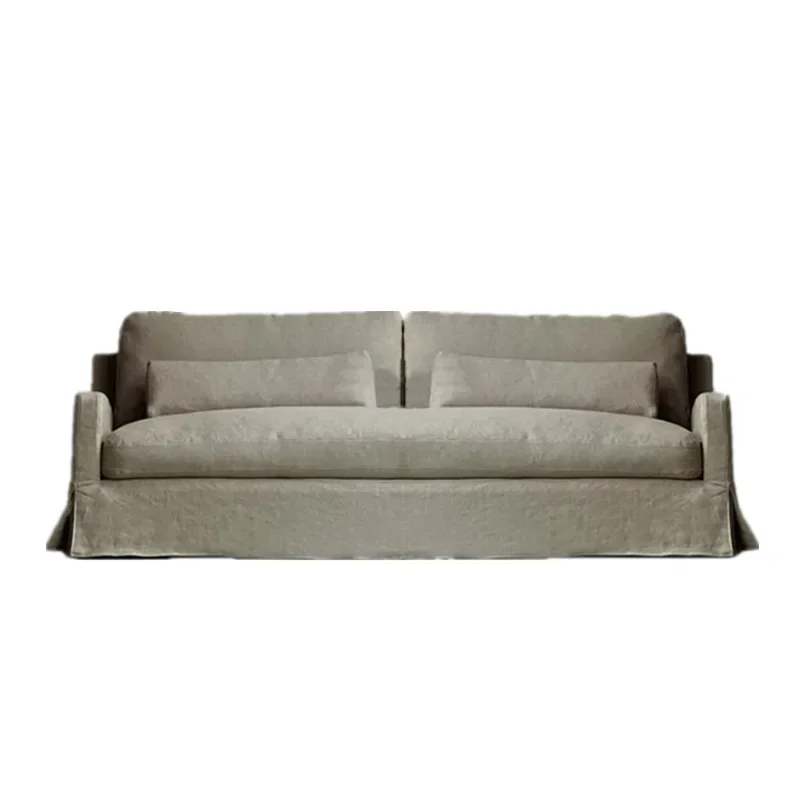 Retro multi-person down fully dismantled and washed fabric sofa, three-person wabi-sabi style washed cotton and linen sofa
Retro multi-person down fully dismantled and washed fabric sofa, three-person wabi-sabi style washed cotton and linen sofa