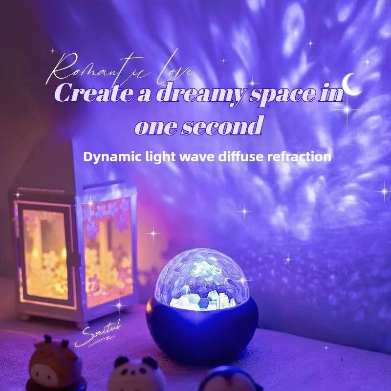 1pc Starry Sky LED Projector Lamp USB Powered Water Ripple Light With Remote Control Multicolor RGB Crystal Desk Lamp Home Decor
1pc Starry Sky LED Projector Lamp USB Powered Water Ripple Light With Remote Control Multicolor RGB Crystal Desk Lamp Home Decor