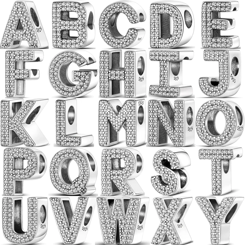 100% 925 пробы серебряные 26 букв алфавита A-Z Charm имя блестящие бусины подходят для оригинального браслета Pandora роскошные изысканные европейские ювелирные изделия
100% 925 пробы серебряные 26 букв алфавита A-Z Charm имя блестящие бусины подходят для оригинального браслета Pandora роскошные изысканные европейские ювелирные изделия