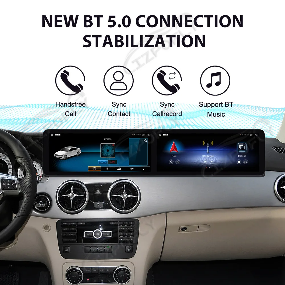 12.3 inches Dual screen Android 13.0 Car stereo For Mercedes-Benz GLK 2013-2015 Car GPS navigation multimedia player unit
12.3 inches Dual screen Android 13.0 Car stereo For Mercedes-Benz GLK 2013-2015 Car GPS navigation multimedia player unit