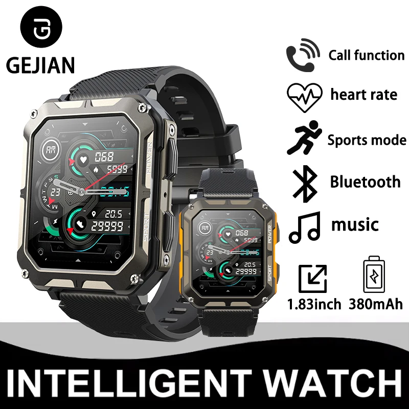 GEJIAN Новые Bluetooth-часы с разрешением 5,2 и 12 спортивными режимами, 1,3-дюймовый HD-экран, разрешение 240*286, умные часы 2025
GEJIAN Новые Bluetooth-часы с разрешением 5,2 и 12 спортивными режимами, 1,3-дюймовый HD-экран, разрешение 240*286, умные часы 2025