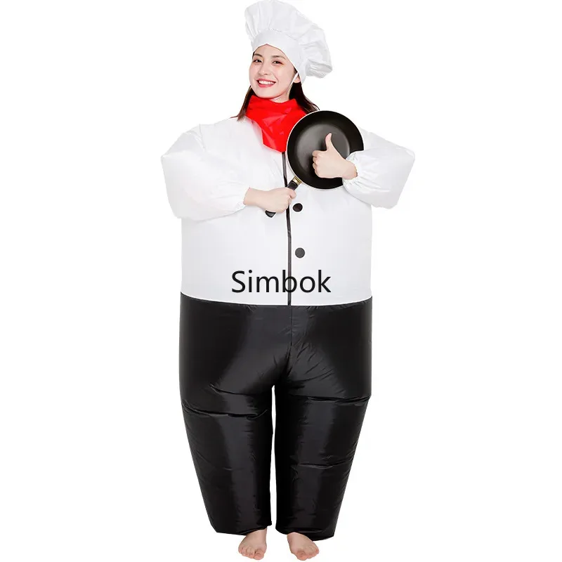 Chef Inflatable Cartoon Mascot Costume Hotel Promotional Activities Funny Atmosphere Props Gas Model Clothing
Chef Inflatable Cartoon Mascot Costume Hotel Promotional Activities Funny Atmosphere Props Gas Model Clothing