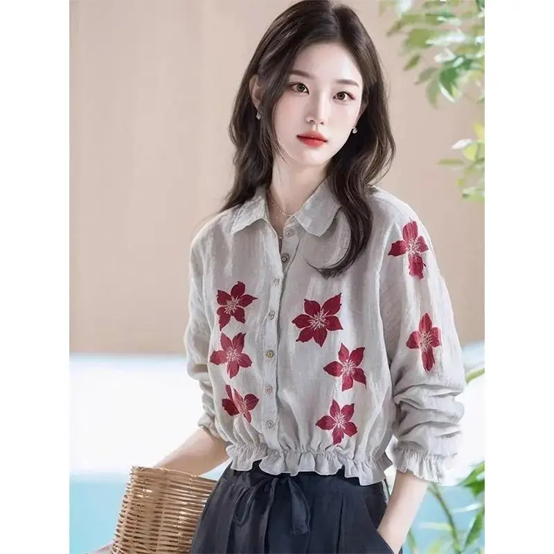 Women Clothes Fashion Elegant Simplicity Printing Long Sleeve Shirts Women's Trend All-match Casual Loose Temperament Tops
Women Clothes Fashion Elegant Simplicity Printing Long Sleeve Shirts Women's Trend All-match Casual Loose Temperament Tops