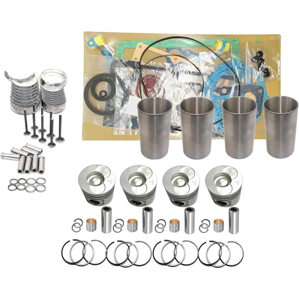 Overhaul Rebuild Kit For Isuzu 4JB1 Engine DH55 SK60 SK70 SK75 Excavator(Round Piston Base&34MM Piston Pin)
Overhaul Rebuild Kit For Isuzu 4JB1 Engine DH55 SK60 SK70 SK75 Excavator(Round Piston Base&34MM Piston Pin)