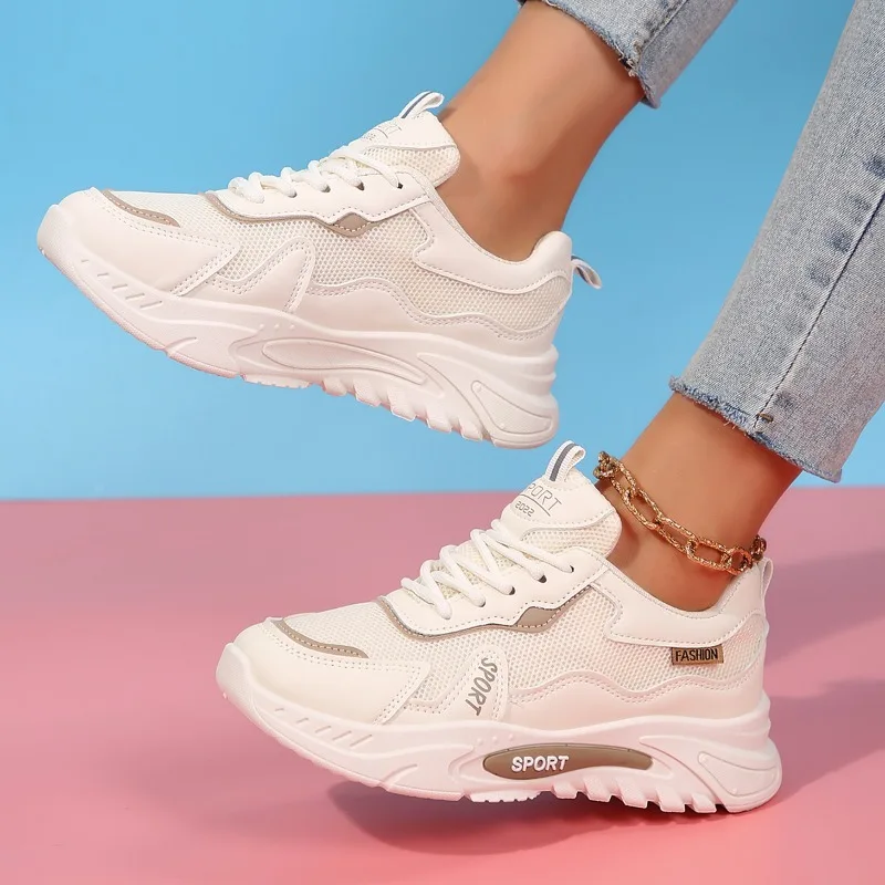 Women's Casual Shoes Mesh Upper Lace-up Flat Sole Women's Sports Shoes Leisure Running Spring Autumn Classic Zapatillas De Mujer
Women's Casual Shoes Mesh Upper Lace-up Flat Sole Women's Sports Shoes Leisure Running Spring Autumn Classic Zapatillas De Mujer