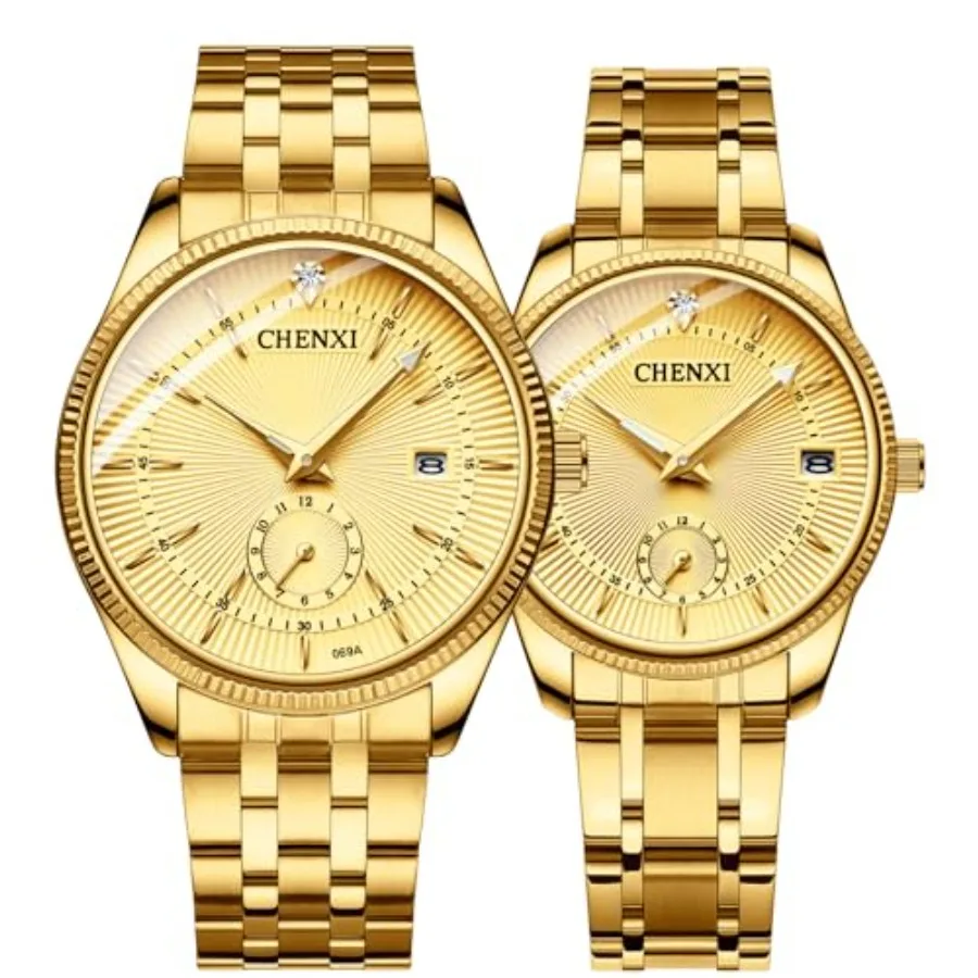 Men's Luxury Analog Quartz Wrist Watches Business Stainless Steel Band Dress Wrist Watch Classic Calendar Date Window 3ATM Wate
Men's Luxury Analog Quartz Wrist Watches Business Stainless Steel Band Dress Wrist Watch Classic Calendar Date Window 3ATM Wate
