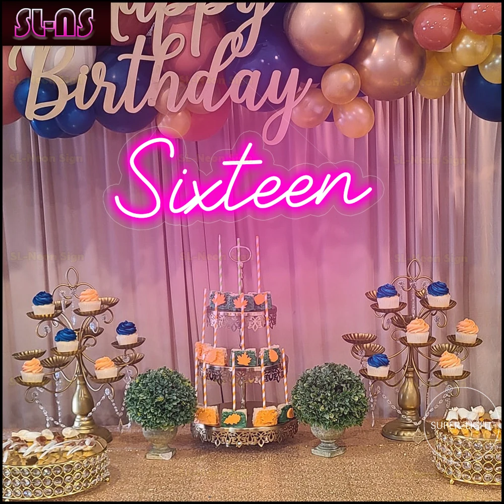 Custom Sixteen 16th Birthday Neon Sign,Sixteen | Neon Flex Sign | Night Lights Handmade Personalized Neon Sign
Custom Sixteen 16th Birthday Neon Sign,Sixteen | Neon Flex Sign | Night Lights Handmade Personalized Neon Sign