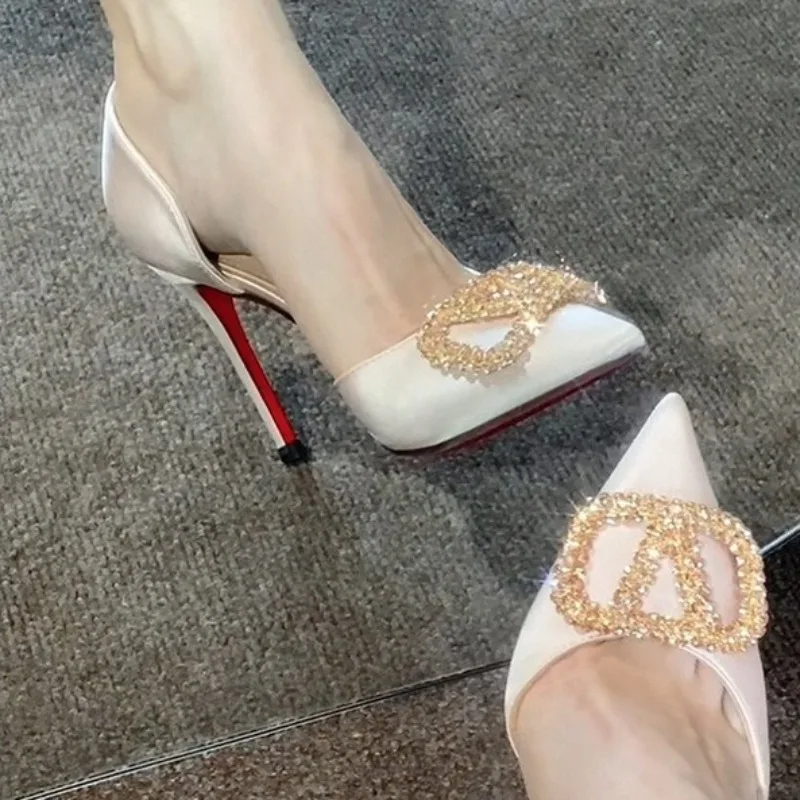 Luxury High-heeled Women's Sandals Pointed Tip Stiletto Women's Pumps and Heels Fashion Banquet Woman's Shoes Sandalias De Mujer
Luxury High-heeled Women's Sandals Pointed Tip Stiletto Women's Pumps and Heels Fashion Banquet Woman's Shoes Sandalias De Mujer