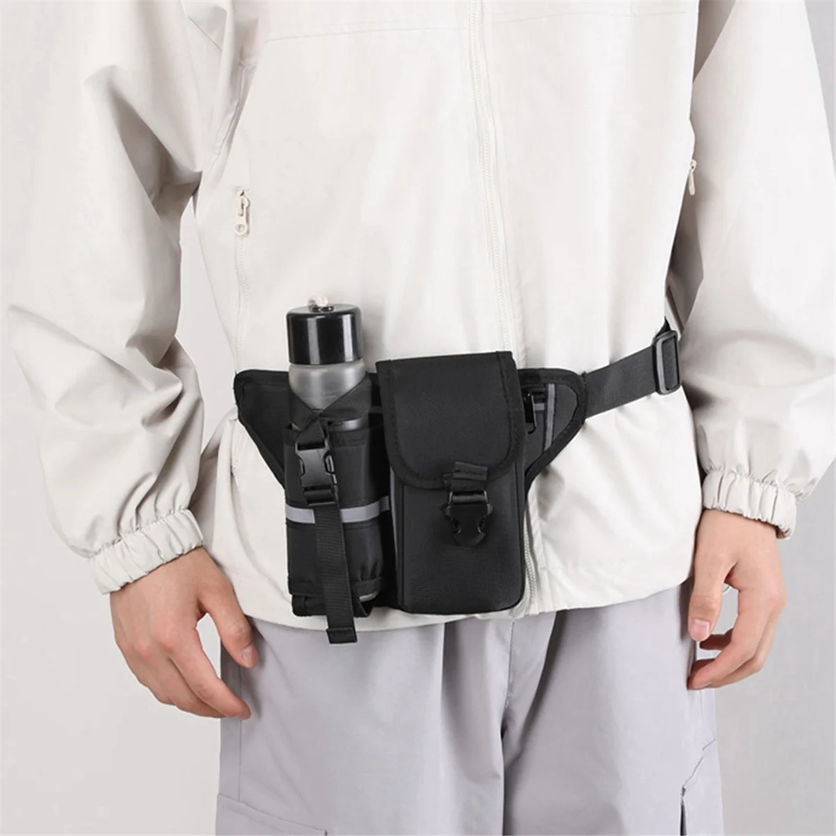 A50P-Waterproof Nylon Hiking Fanny Pack Sports Bum Bag with Bottle Holder Phone Sport Belt Waist Bags Dark
A50P-Waterproof Nylon Hiking Fanny Pack Sports Bum Bag with Bottle Holder Phone Sport Belt Waist Bags Dark